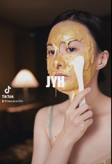 100g 얼굴 크레이 마스크는 노화하는 전문적 피일오프 젤리 안면 마스크를 반대 24k 금을 가루로 만듭니다