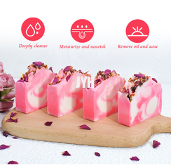 100g/pcs 수작업 비건 바 비누 얼굴 및 신체를 위해 냉압