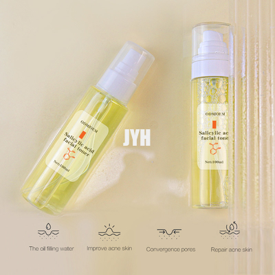 여드름 지성 피부 OEM ODM을 위한 100ML 살리실 산 토너를 수화시키기