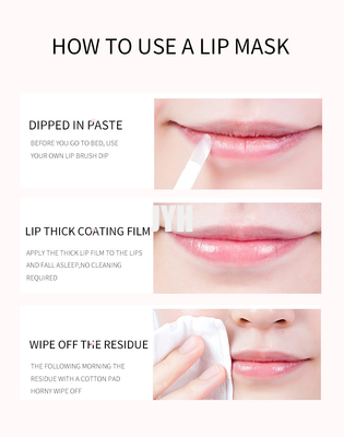 엑스포리아팅 하순선 처리를 수화시키는 베간 자는 Lip 마스크