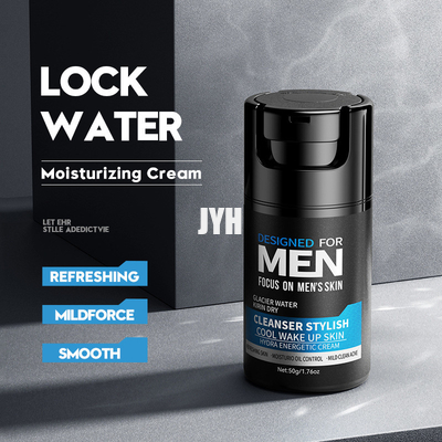 50g 맨즈 피부 관리 제품은 피부보습 부드러운 아이스크림 반대 노화된 표면 보습제에 직면합니다