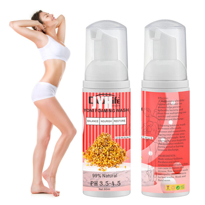 친밀한 지역을 가렵게 하기 위한 여성다운 세정을 거품이 일게하는 Natural Balance PH