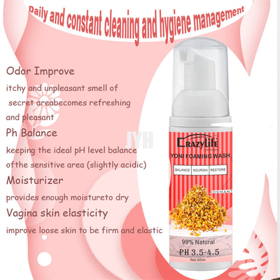 친밀한 지역을 가렵게 하기 위한 여성다운 세정을 거품이 일게하는 Natural Balance PH