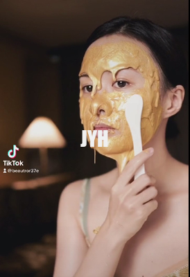 100g 얼굴 크레이 마스크는 노화하는 전문적 피일오프 젤리 안면 마스크를 반대 24k 금을 가루로 만듭니다