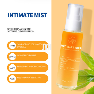 100ML 친밀한 지역을 가렵게 하기 위한 OEM 피부 관리 제품 Natural Balance PH 여성다운 관리 안개
