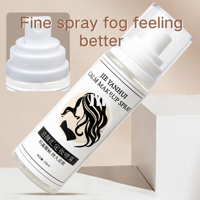 100ml OEM 피부 관리 제품 신부 메이크업 설정 스프레이 열 저항성 방수성