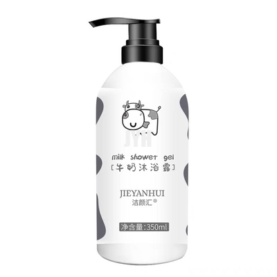 350ml 밀크 바디 워시 수분화 진정성 있는 매일 청소제 파라벤이 없는