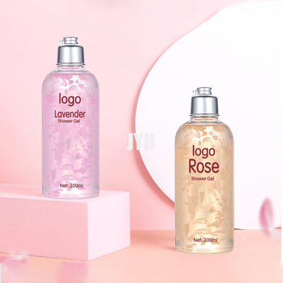 300ml OEM 피부 관리 제품 꽃잎 향수 청소 수분화 샤워 젤